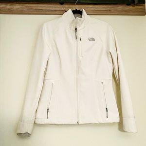 North Face White Windwall Zip Up Jacket